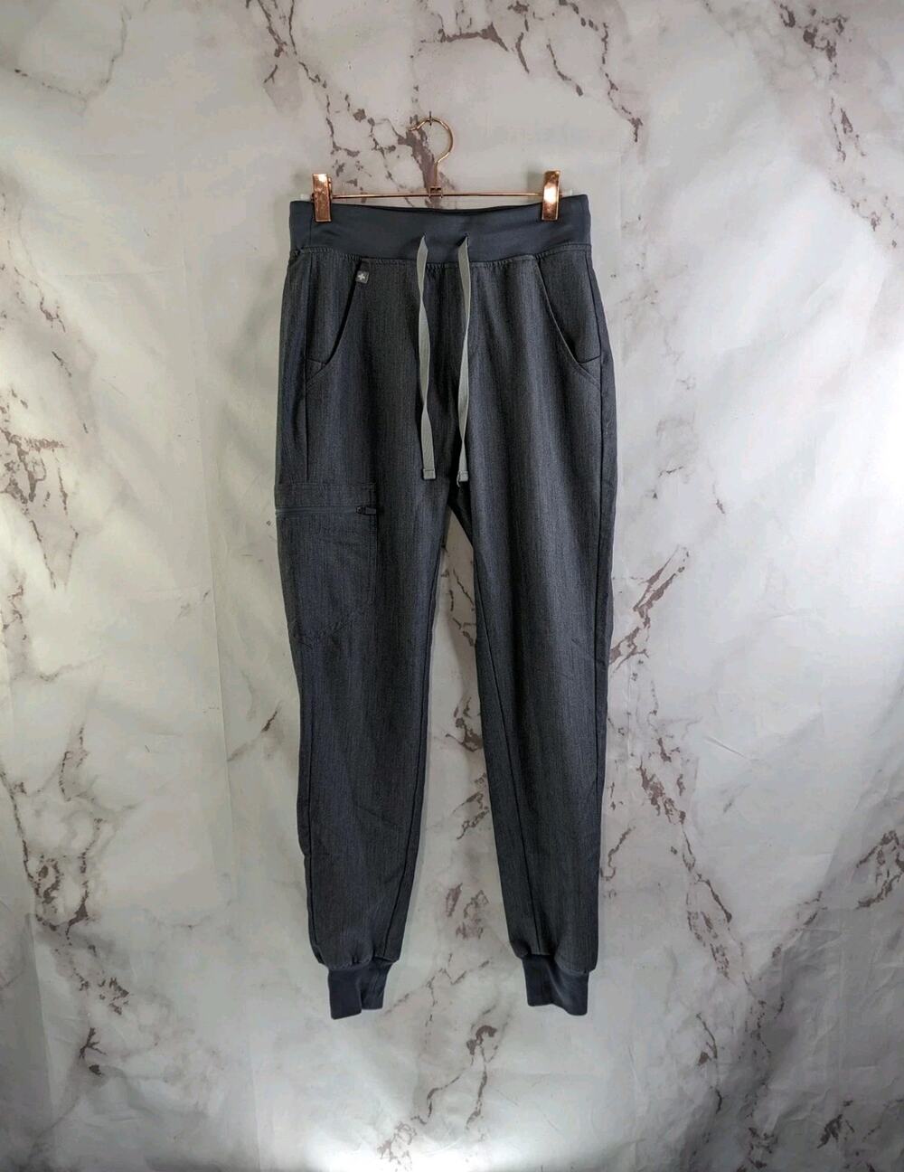 Figs Joggers Women 2XS XXS Gray Zamora High Rise Technical Drawstring 1605